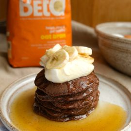 Banana and Chocolate Post-Workout Pancakes