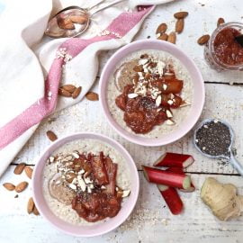 Vanilla Porridge with Rhubarb Chia Jam