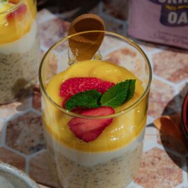 Mango Chia and Oat Parfait