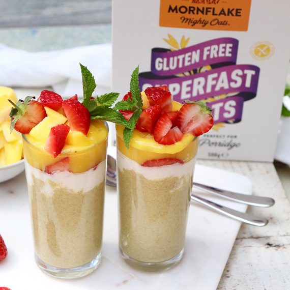 Mango Chia and Oat Parfait