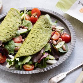 Oat and Spinach Pancakes