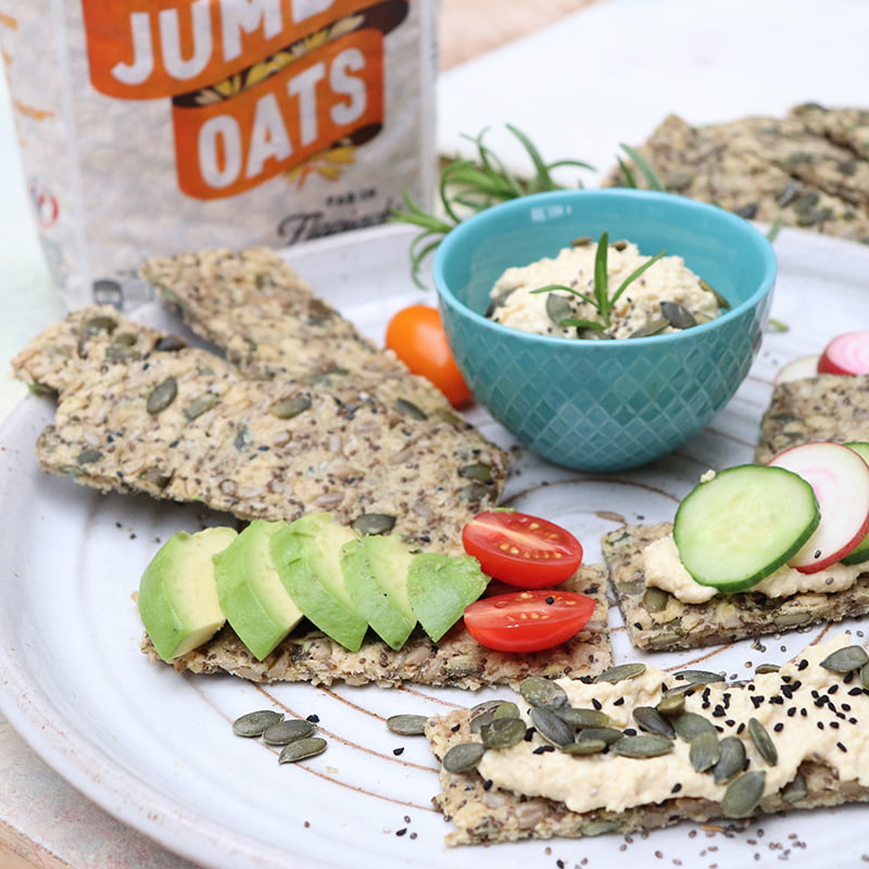 Rosemary and Olive Oil Oat Crackers Recipe from the Mornflake Mighty Oats