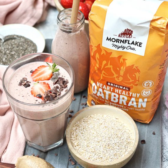 Strawberry and Oatbran Smoothie