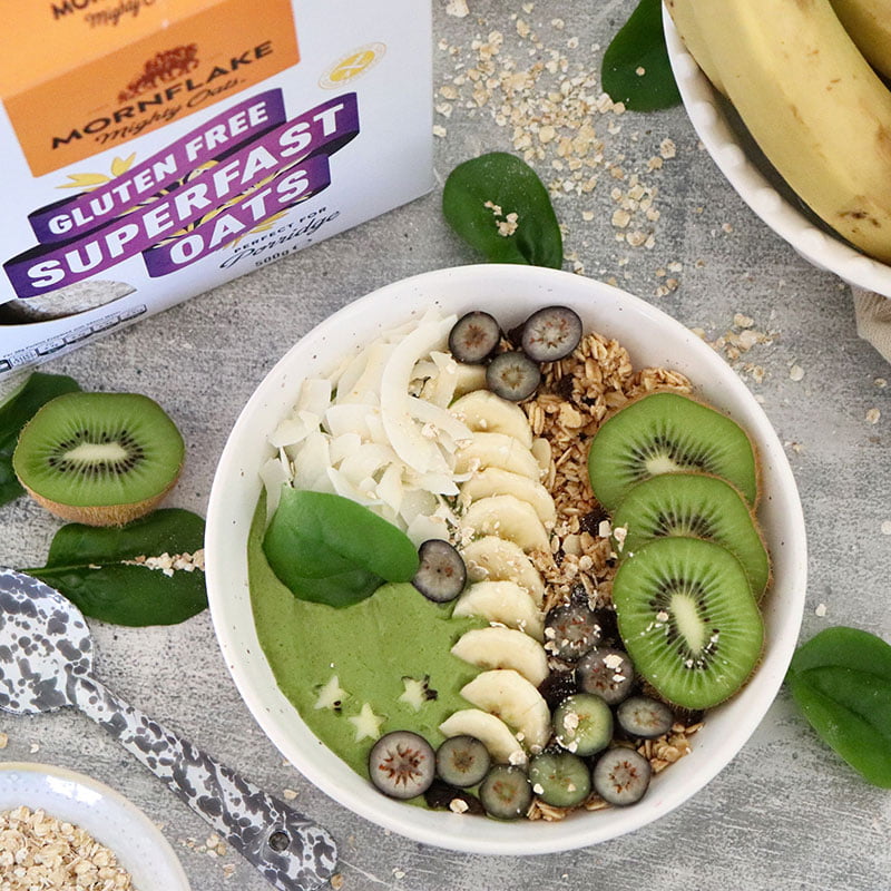Quick green smoothie bowl – Mornflake
