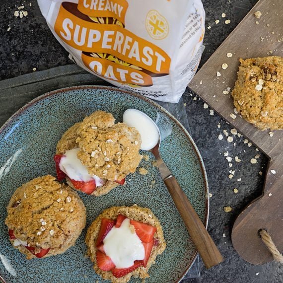 Strawberry Oat Scones