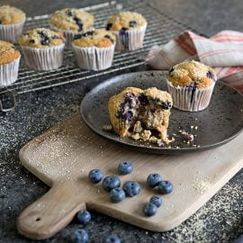 Banana, Blueberry & Oatbran Muffins