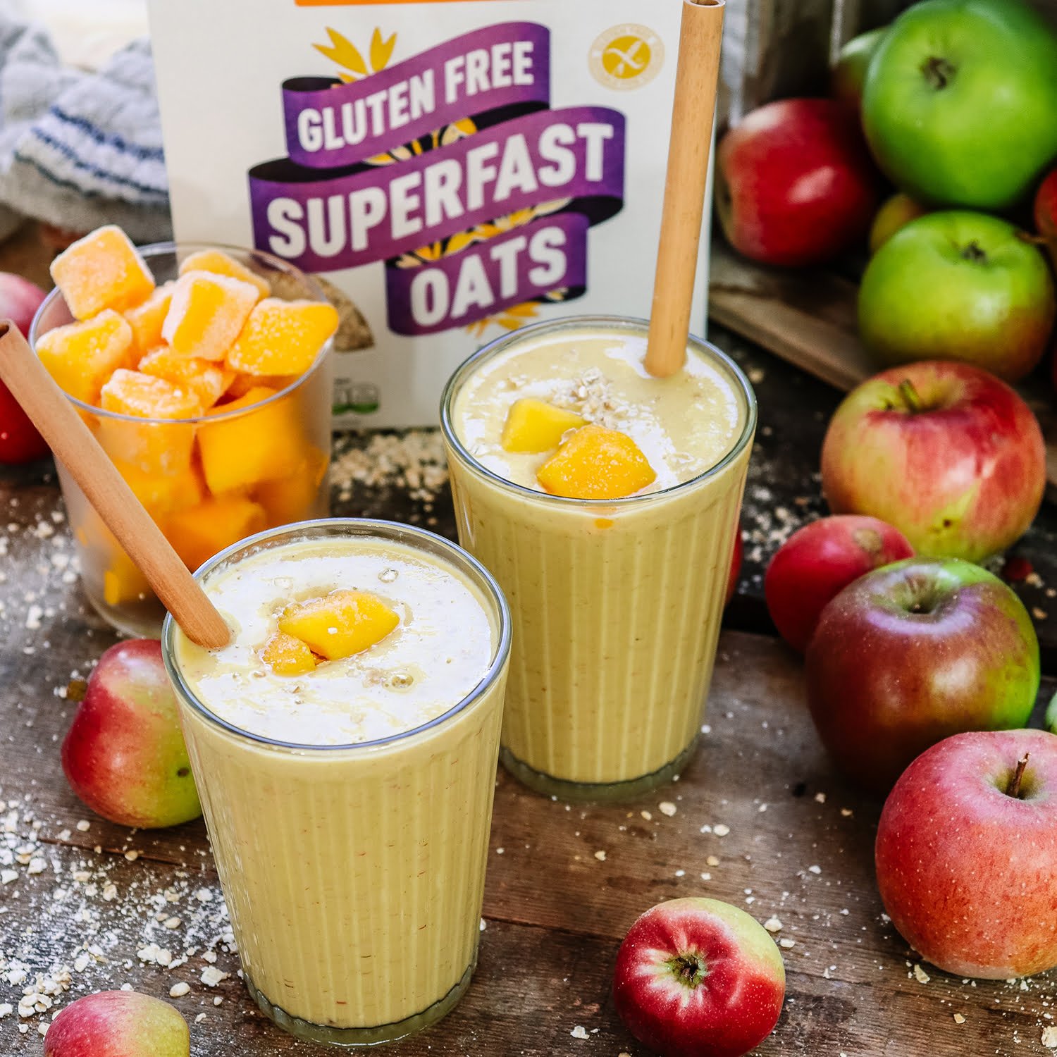 Apple & Mango Smoothie Recipe from the Mornflake Mighty Oats