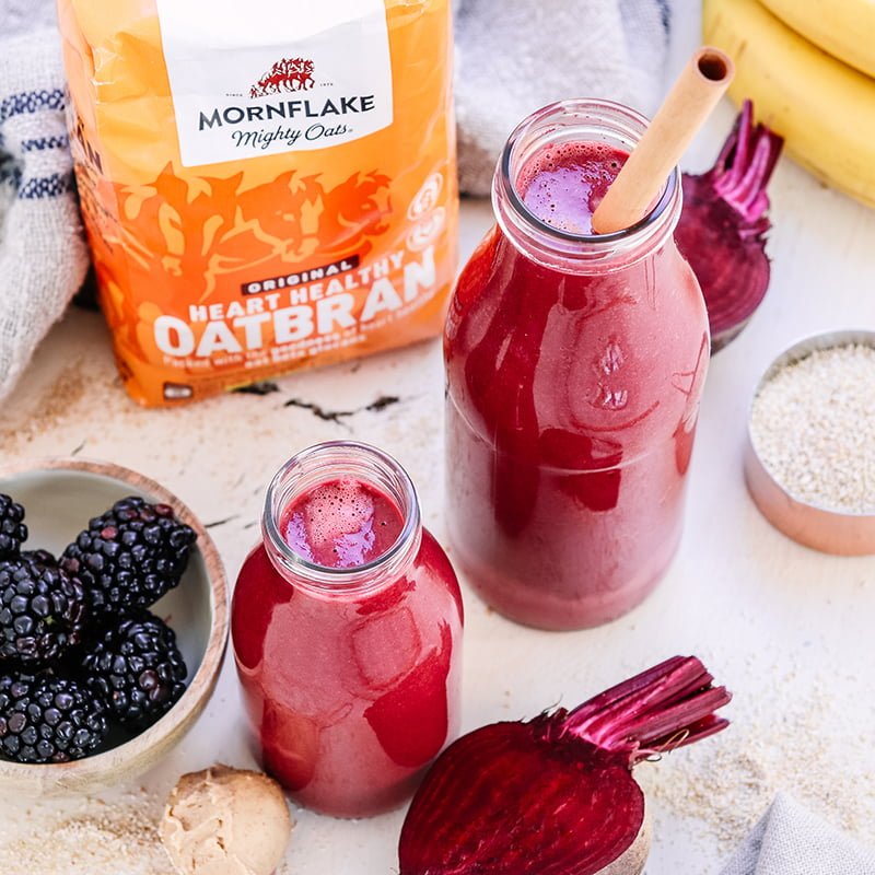 Beetroot and Blackberry Smoothie Recipe from the Mornflake Mighty Oats