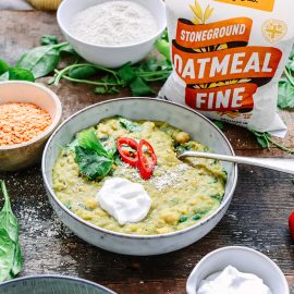 Chickpea and Spinach Dhal