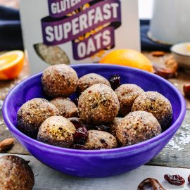 Cranberry & Orange Oaty Bliss Balls