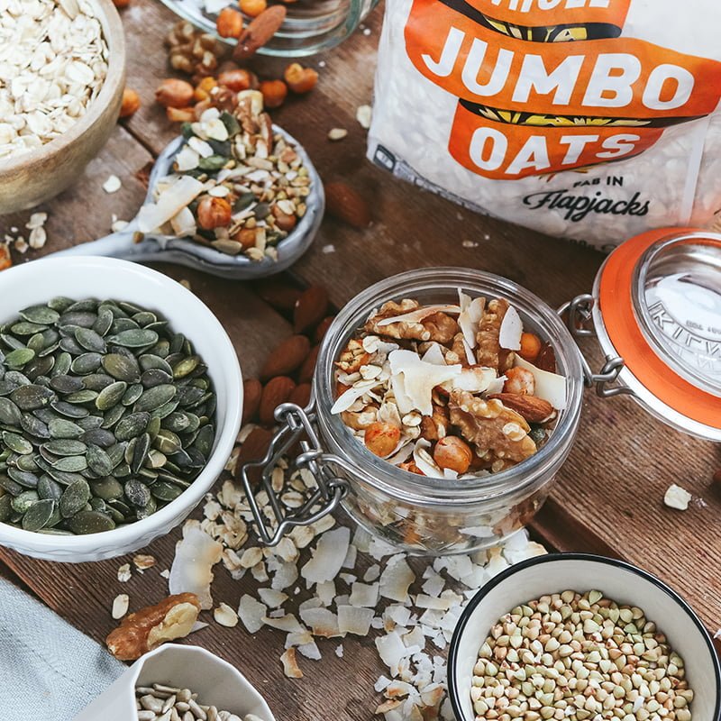 Spicy Chickpea & Oat Trail Mix – Mornflake - Mighty Oats