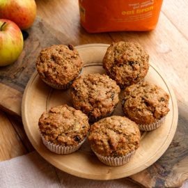 Apple and Oat Bran Seeded Muffins