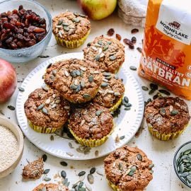 Apple and Oat Bran Seeded Muffins