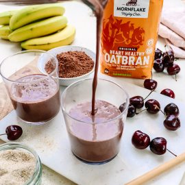 Chocolate & Cherry Oat Bran Smoothie