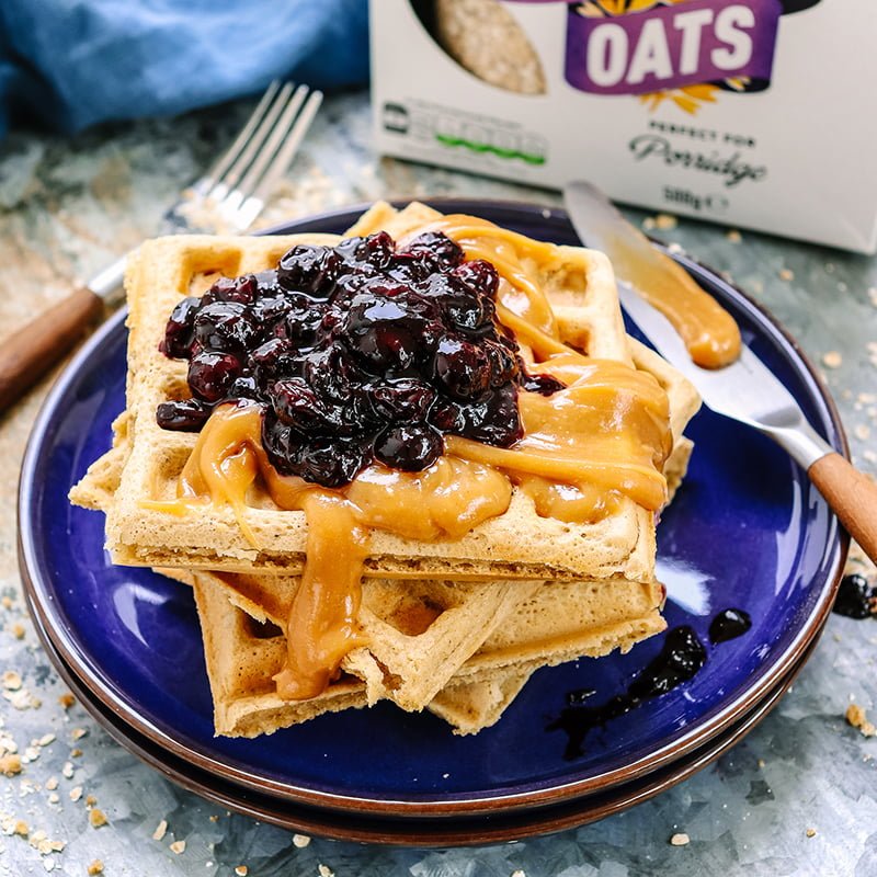 Peanut Butter Waffles Recipe from the Mornflake Mighty Oats