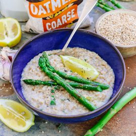 Savoury Asparagus Oatmeal