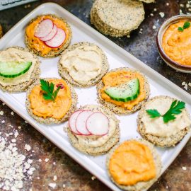 Gluten Free Poppy & Sesame Seed Oat Crackers