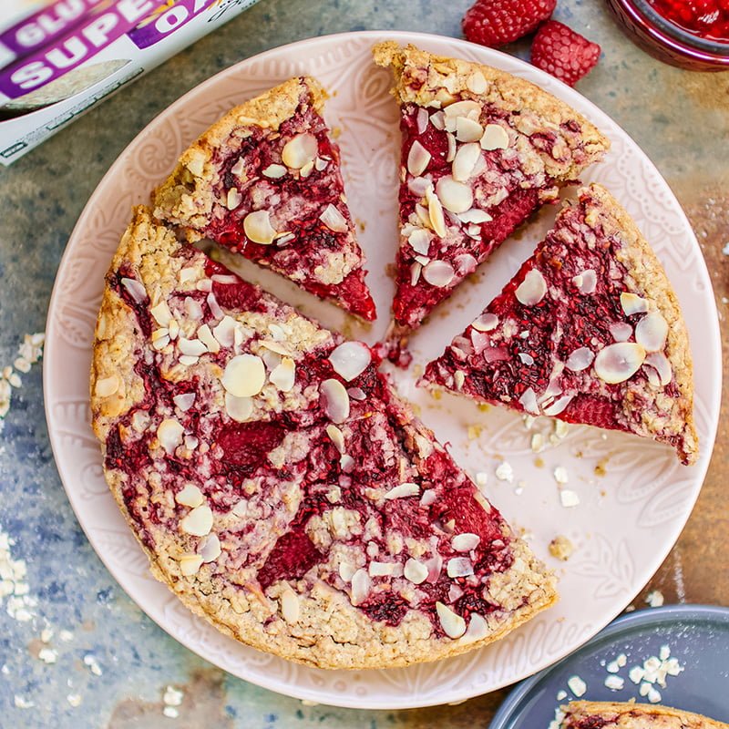 Raspberry & Almond Baked Oats – Mornflake - Mighty Oats