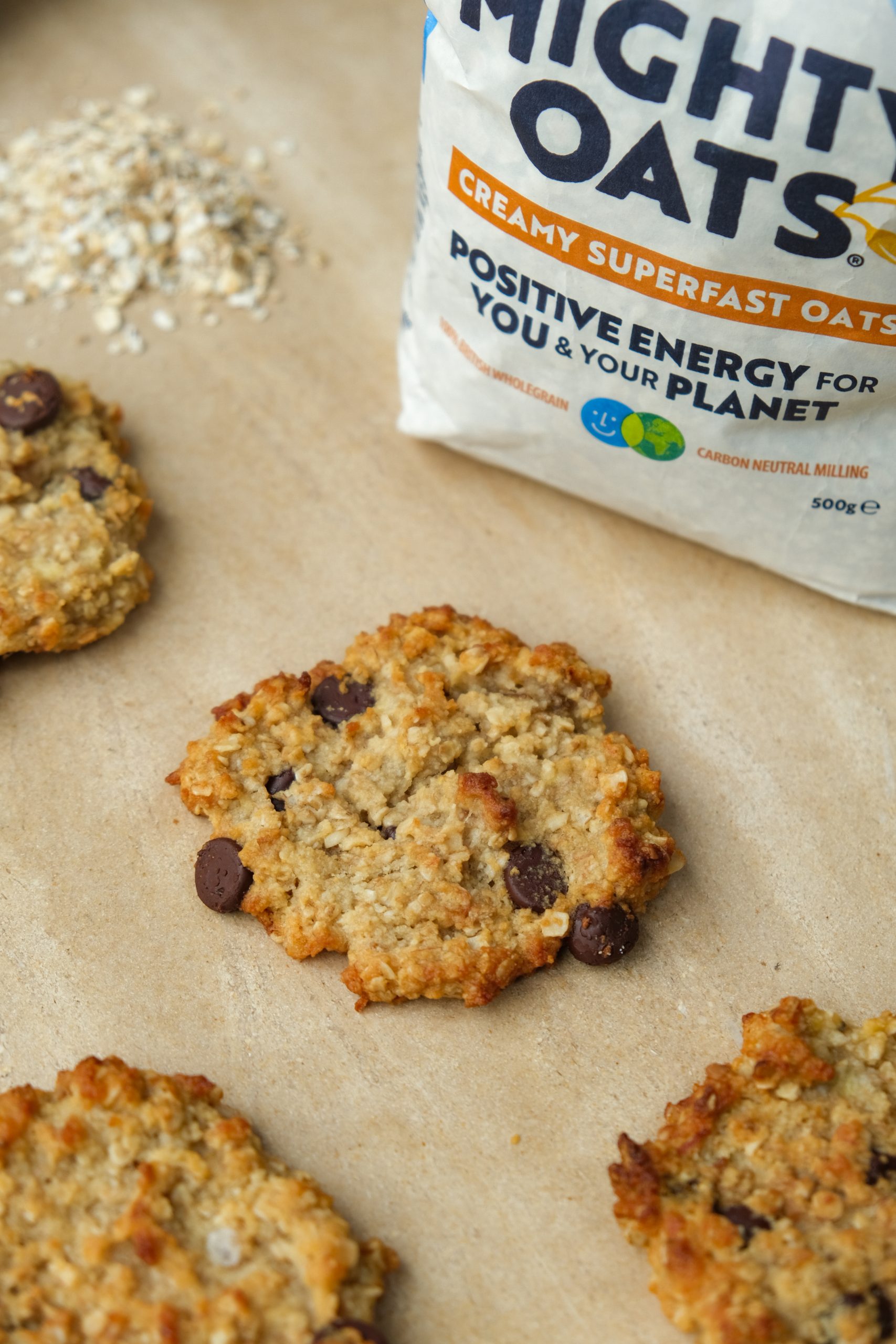 Banana Choc Chip Cookies – Mornflake - Mighty Oats