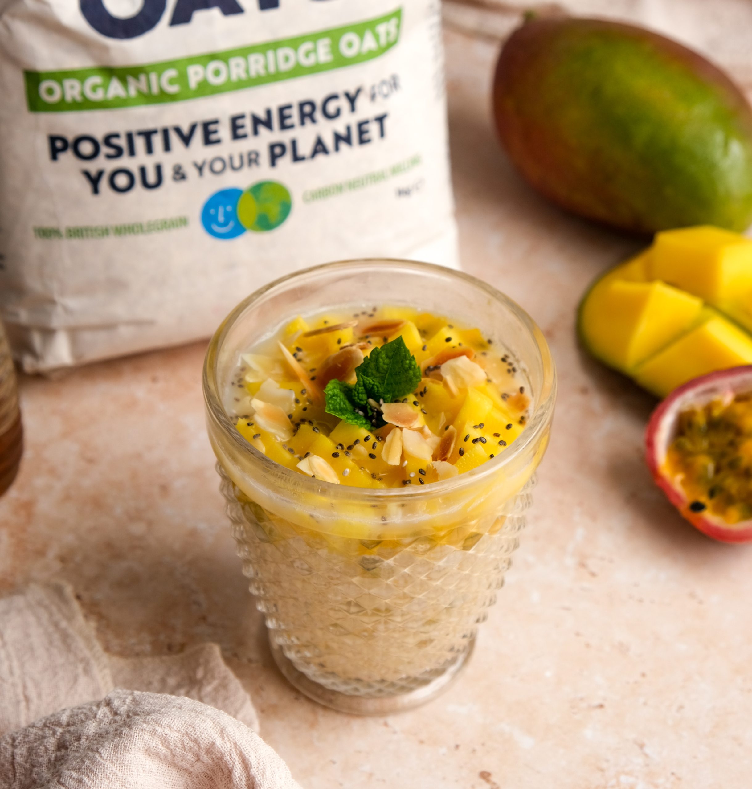 Mango & Passion Fruit Overnight Oats – Mornflake - Mighty Oats