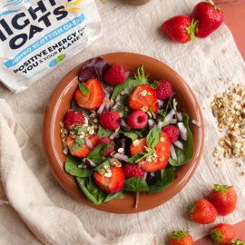 Summer Berry Salad with Oat & Almond Crunch