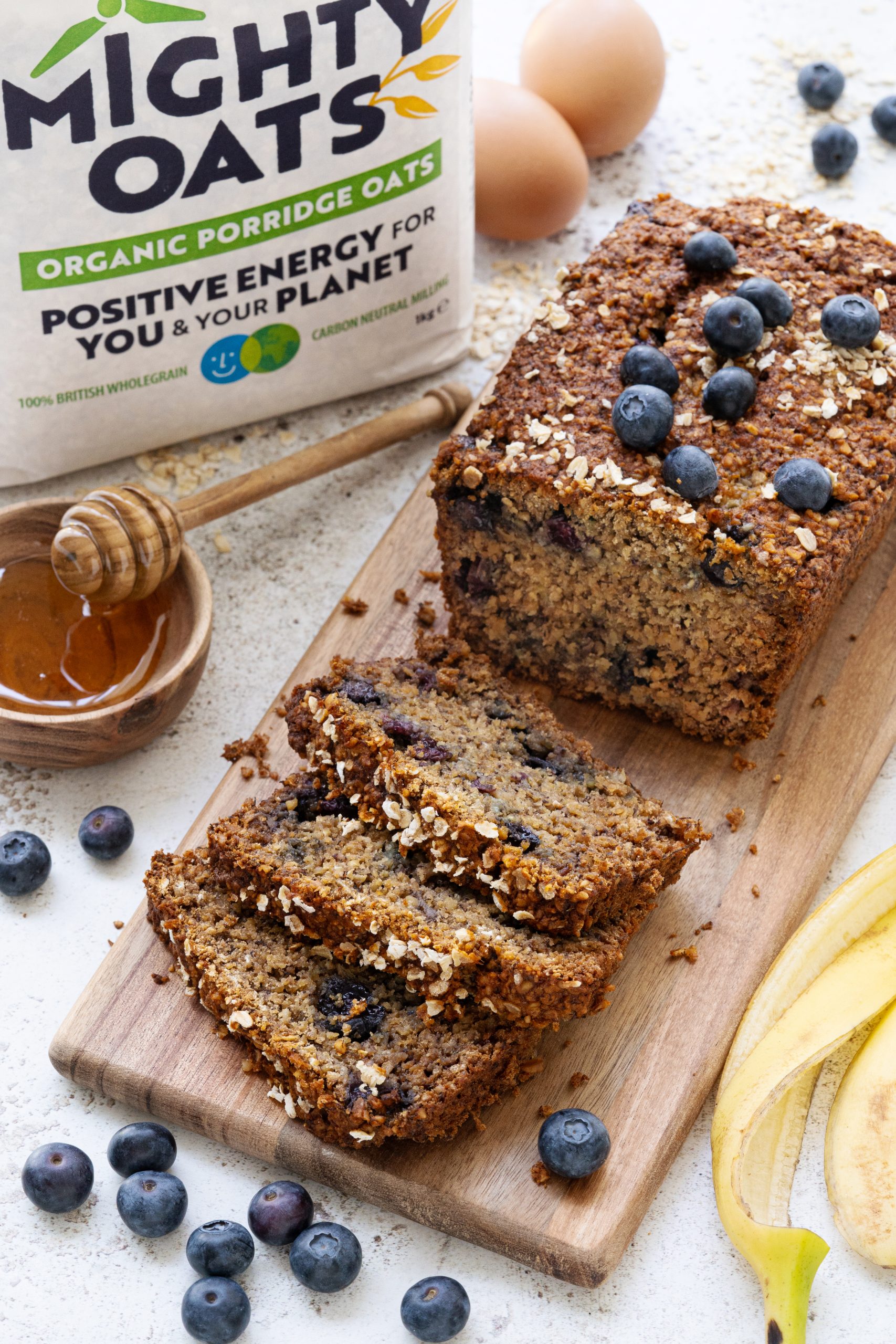 Banana, Honey & Blueberry Bread – Mornflake - Mighty Oats