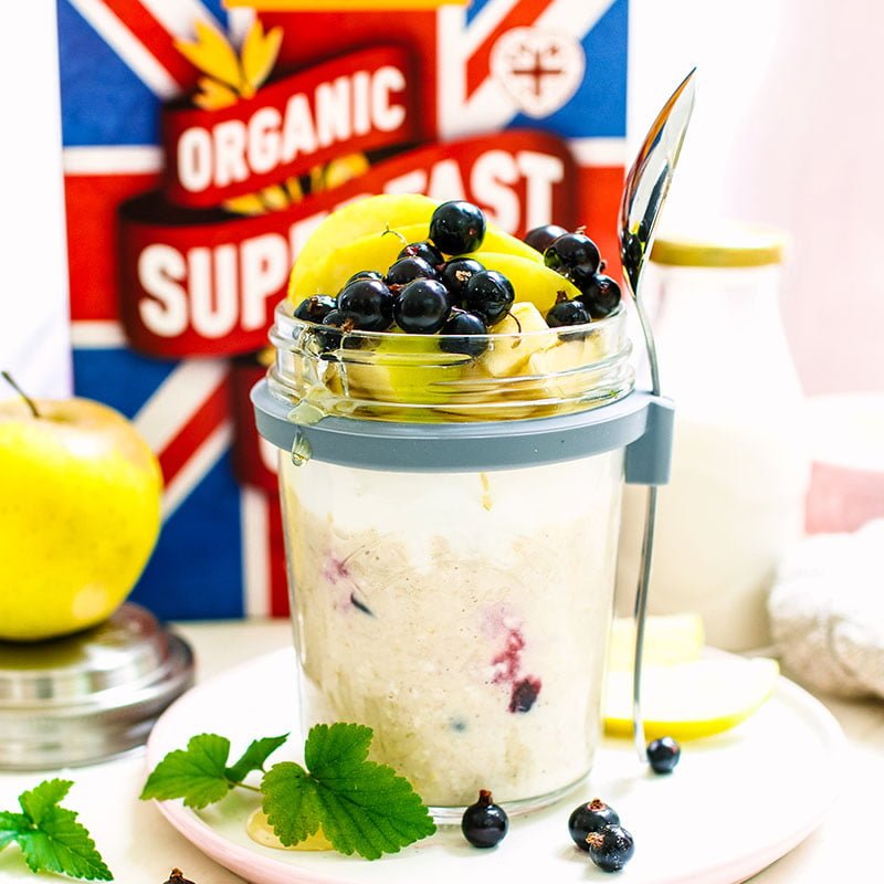 Apple & Blackcurrant Overnight Oats – Mornflake - Mighty Oats