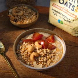 Apple crumble porridge