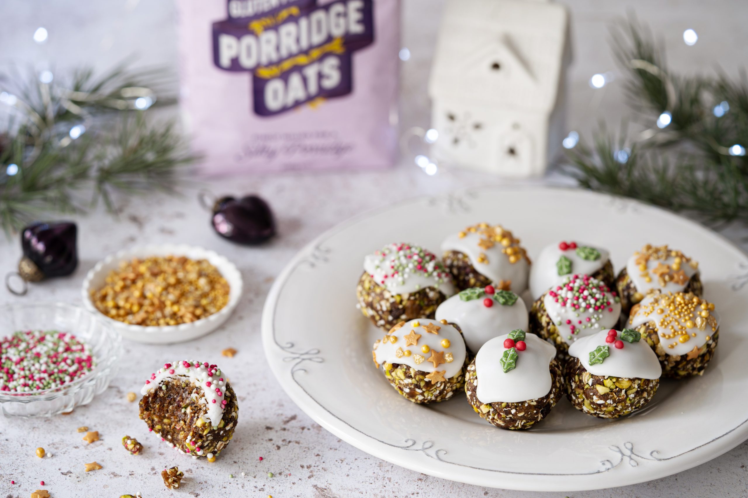 No Bake Vegan Chocolate Christmas Pudding Milk White Chocolate