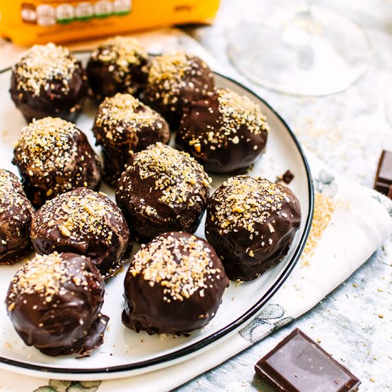 Prosecco Oatbran Chocolate Truffles