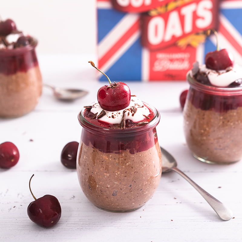 Black Forest Gateau Overnight Oat Pots – Mornflake
