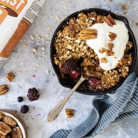 Winter Berry Nutty Oat Breakfast Crumble