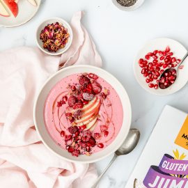 Rose and Raspberry Smoothie Bowl