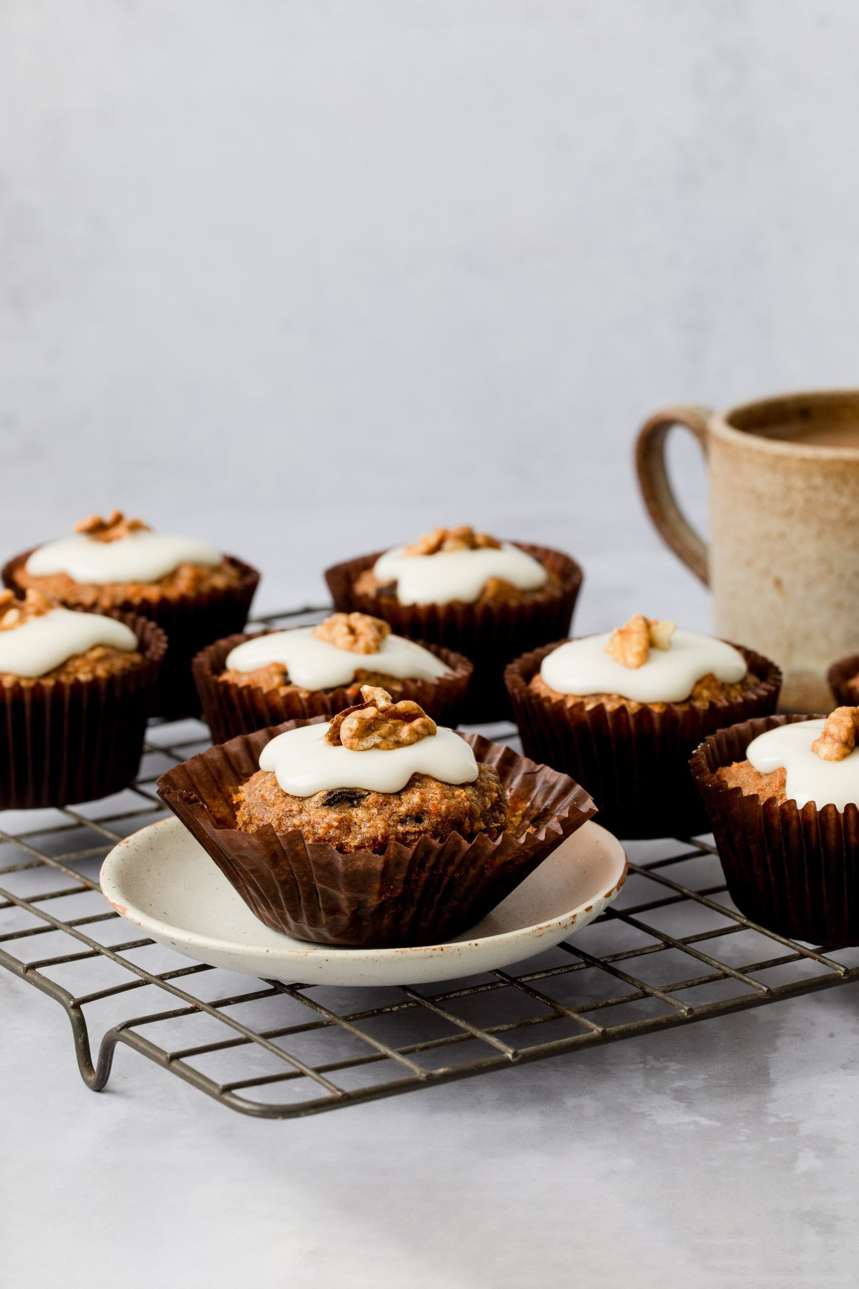 Healthy Carrot Cake Cupcakes – Mornflake - Mighty Oats