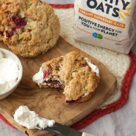 Raspberry Coconut Scones