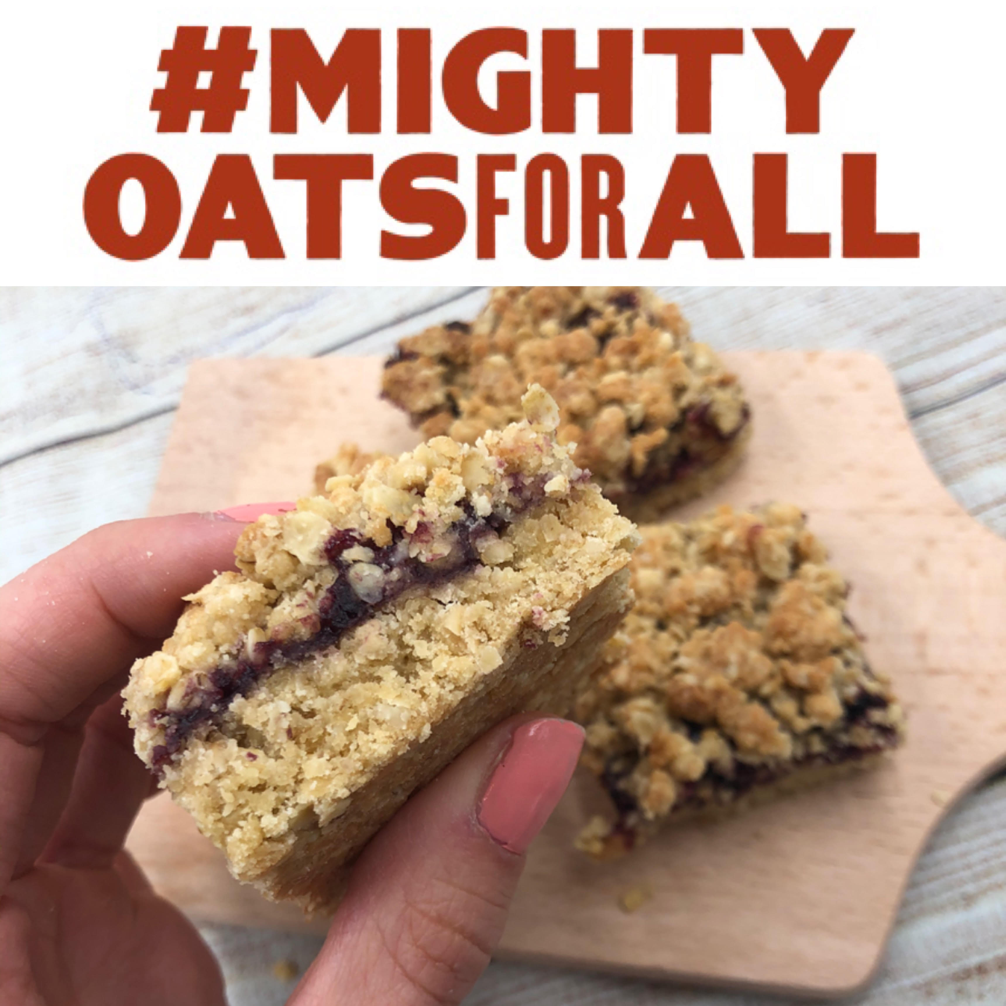 Oat Jam Bars Recipe from the Mornflake Mighty Oats