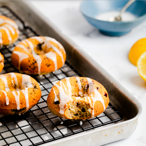 Blueberry Baked Doughnuts