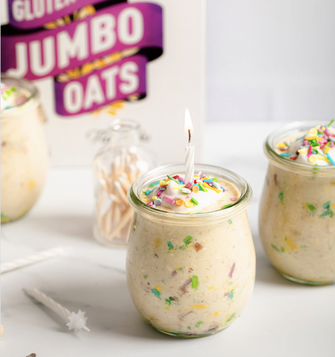 Vanilla Cake Batter Oats Recipe from the Mornflake Mighty Oats