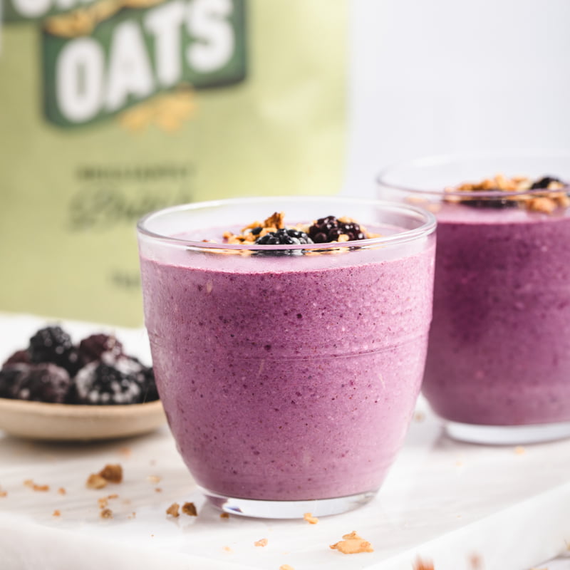 Blackberry Apple Smoothie – Mornflake - Mighty Oats