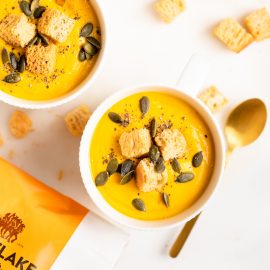 Roasted Pumpkin Oat Soup