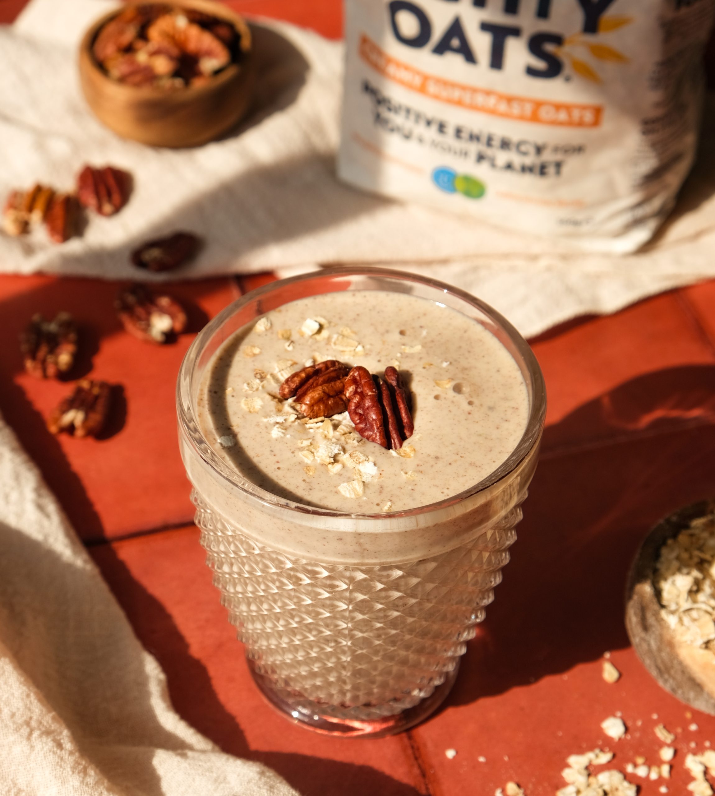 Pecan Pie Smoothie – Mornflake - Mighty Oats