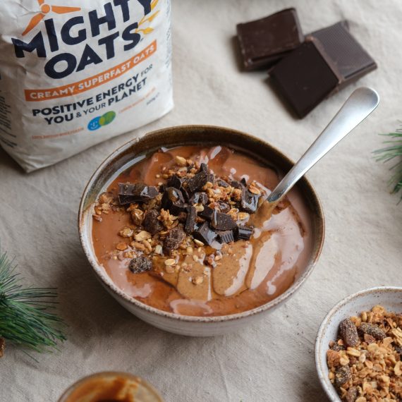 Roasted Chestnut & Chocolate Smoothie Bowl