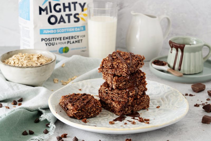 Soft and Chewy Chocolate Flapjacks