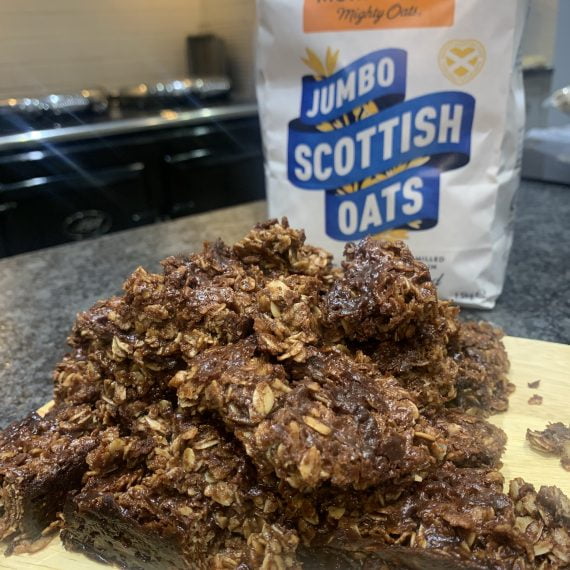 Soft and Chewy Chocolate Flapjacks