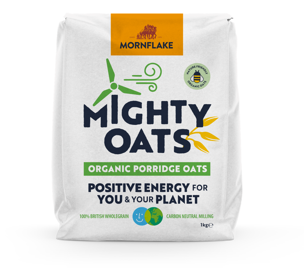 Organic Oats Mornflake Mighty Oats