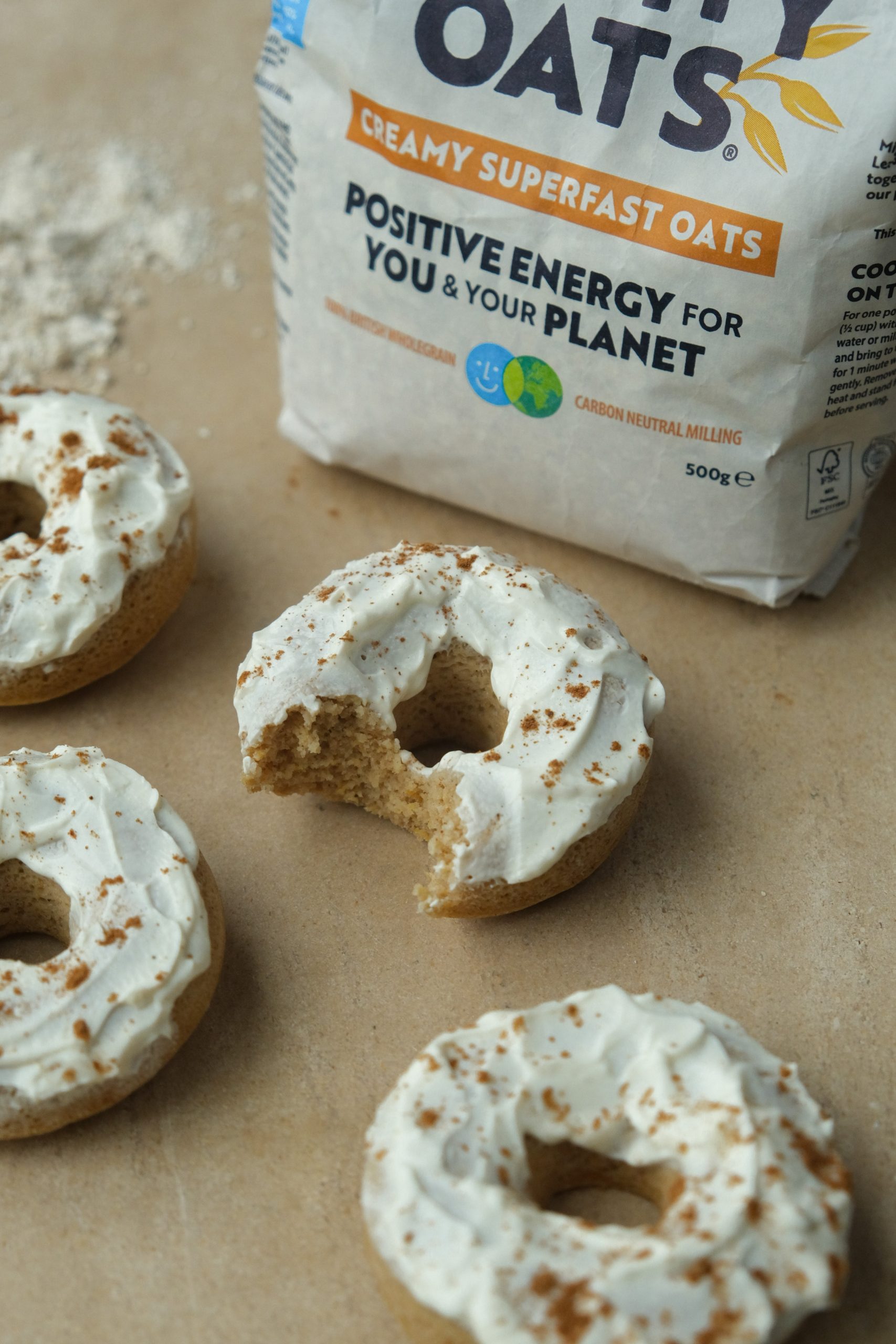 Protein Pumpkin Spiced Doughnuts – Mornflake - Mighty Oats