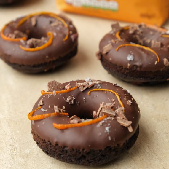 Protein Chocolate Orange Baked Doughnuts