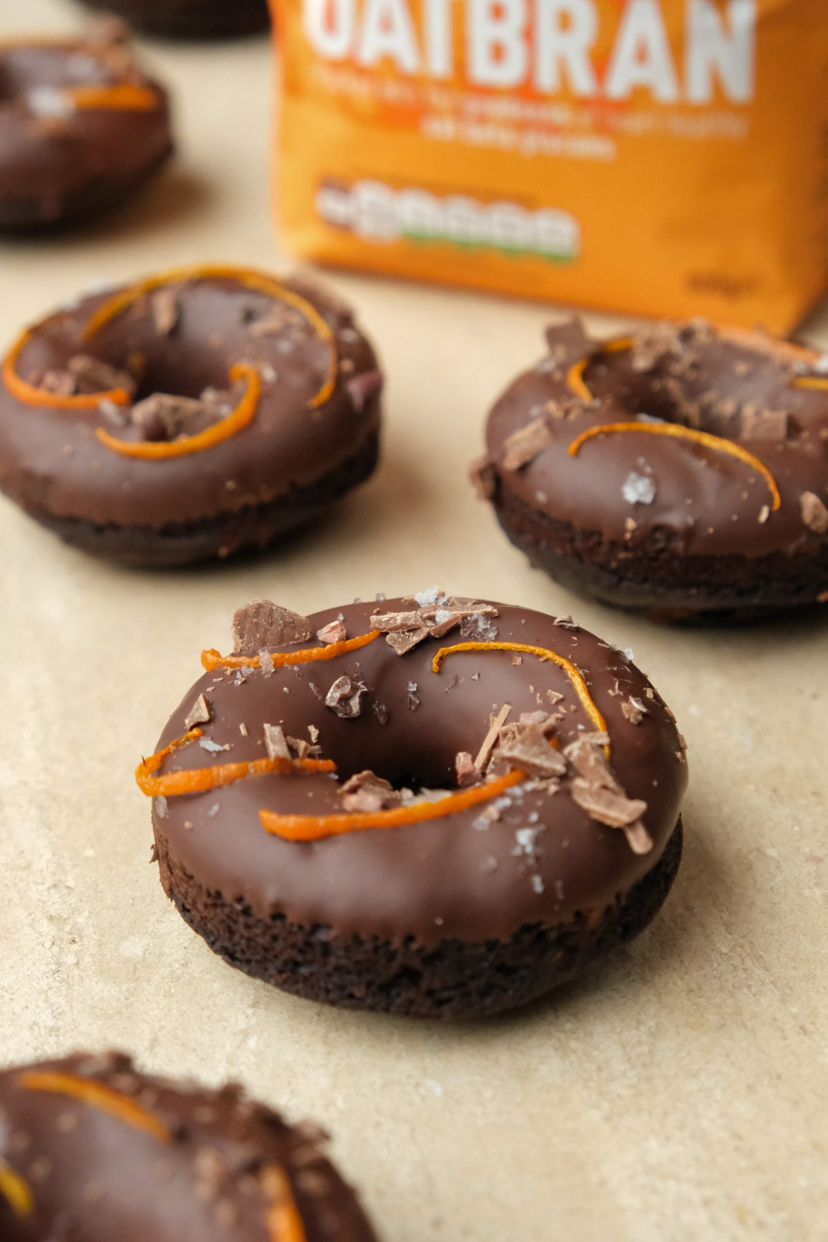 Protein Chocolate Orange Baked Doughnuts – Mornflake - Mighty Oats