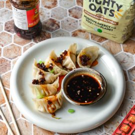 Oatmeal Prawn Dumplings