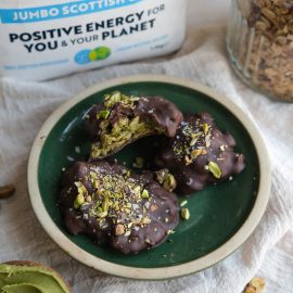 Pistachio Chocolate Granola Bites